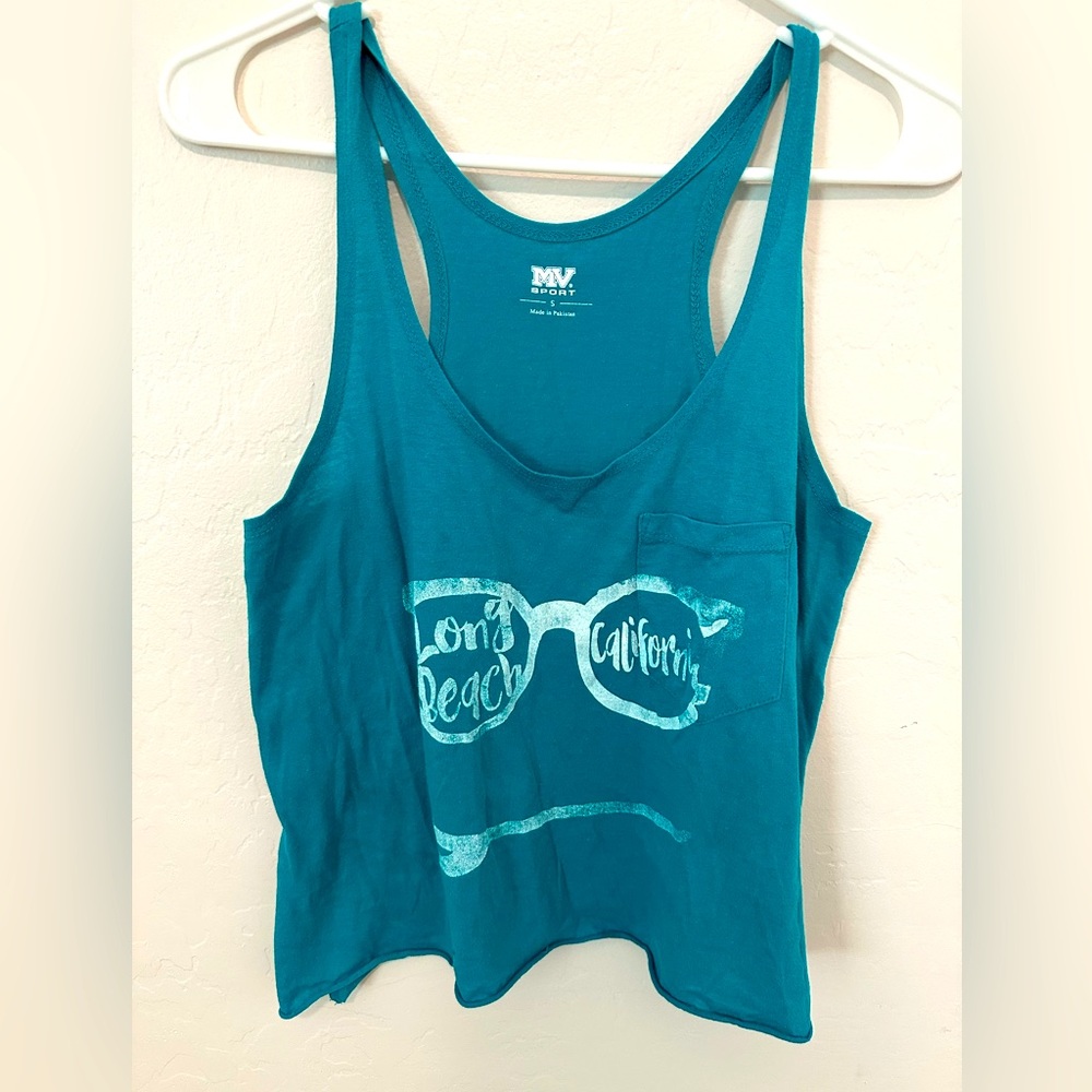 Long Beach Loose Crop Top Tank